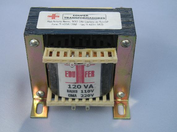 Transformador Isolador 110/220V-120VA – Vista Frontal